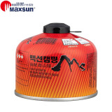 脉鲜（MAXSUN）进口高山罐 扁气罐 登山罐 瓦斯燃气罐 安全防爆户外液化气瓶 户外登山罐 红罐230g 1罐装