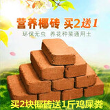 春枝韵椰砖养花肥料营养土椰土椰糠多肉土壤植物通用花肥泥土种植土 二看椰砖+一斤有机肥