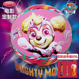 哈哈球儿童玩具5号篮球3-6岁小皮球户外亲子运动幼儿园拍拍球生日礼物 超能大冒险电影定制款5号G7434粉