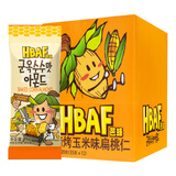 芭蜂韩国进口蜂蜜黄油扁桃仁网红零食坚果炒货休闲杏仁零食12袋盒装 烤玉米味扁桃仁 420g*1盒