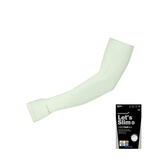 Let's slim韩国冰袖手套手指冰丝防晒袖套男女防紫外线户外骑行手套手袖套薄 手指 浅绿色 均码