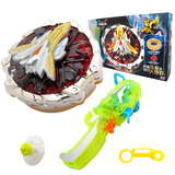 乐乐兄弟奥迪双钻战斗王飓风战魂玩具套装儿童剑旋陀螺对战男孩子生日礼物 超化系列裂天魔剑634701S