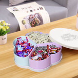 京惠思创果盘水果盘零食干货拼盘瓜子盘干果坚果托盘 时尚创意糖果盒