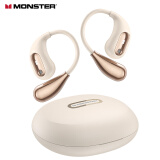 魔声（Monster）Open Ear AC210蓝牙耳机真无线运动跑步耳挂商务防水降噪触控游戏长续航音乐耳机 肤白色（升级版）