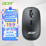 宏碁(acer)无线鼠标 2.4G无线传输 DPI调节 办公鼠标 对称鼠标 黑色