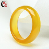 西玺 天然红黑玛瑙戒指情侣玉髓戒指男女玉石指环玉戒子