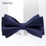 FitonTon【结婚季】领结男新郎伴郎商务正装婚礼英伦蝴蝶结双层礼盒装