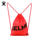 卡尔美（KELME）束口袋抽绳双肩背包足球鞋袋收纳袋健身运动足球包 荧光红 大号(35cm*45cm)