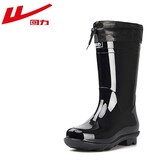 回力雨鞋男士水鞋雨靴男款防滑防水保暖加绒塑胶套鞋胶鞋 838中筒加绒 43 (265mm)