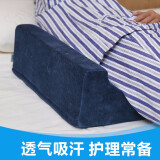 逸康（EASYCARE） 三角腰垫R型体位垫海绵垫瘫痪病人护理辅助翻身枕侧身靠垫卧床用 藏青色天鹅绒R型翻身垫小号