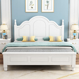 卓禧 床实木床卧室双人婚床1.5米木床欧式单人床 床 床垫(120*200cm)