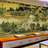 KS十字绣客厅新款大画九尺清明上河图珍藏版满绣需定制需自己绣 9110白布中格三股棉308X100定制