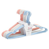 洁丽雅（grace） 衣架晾衣架阳台室内挂衣架衣服架子浸塑成人儿童防滑干湿两用 凹槽颜色随机【30支】40*21cm 30支