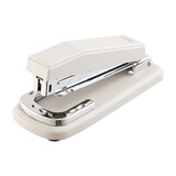 齐心（COMIX） 12号多功能可旋转订书机办公学生订书器装订机 B414N 灰色【3个装】