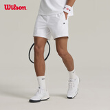 威尔胜（Wilson）夏季男士DAILY透气吸湿速干运动训练健身短裤网球裤 WM20036412WTA-亮白色 M /175/84A