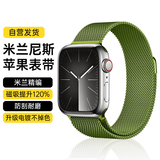 WITGOER【德国精钢】米兰尼斯表带适用苹果手表apple watch series10s9s8s7s6se磁吸iwatch ultra2金属女