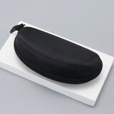 杨饰公子眼镜盒新款男女便携盒子大号运动墨镜盒硬质太阳眼镜盒拉链 黑色挂钩款