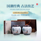 安溪铁观音26年春茶新茶特级清香型兰花香两罐陶瓷罐铁观音送礼物礼盒 苍山阁-山景230g*2罐装