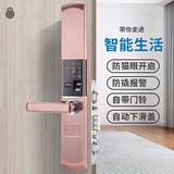 威恒指纹锁密码锁智能锁门锁电子锁防盗门锁大门家用木门出租民宿锁 升级古铜色防猫眼+上门安装