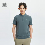 KOLON SPORT/可隆SECO空气POLO 男子户外运动速干防晒抗菌短袖 LHPT4MTT53-DG 深绿色 180/XL