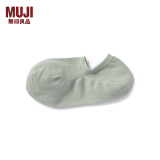 无印良品（MUJI）男女通用 合脚直角薄款 浅口 运动船袜 无性别隐形休闲袜DAF22C3S 浅绿色 25-27cm/40-44码