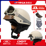 VEGA B-35 卡其色 3XL 3C夏季日式复古摩托车电动车头盔