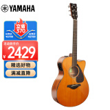 雅马哈（YAMAHA）FSX800C VN北美型号实木单板初学者电箱民谣吉他40英寸吉它复古色