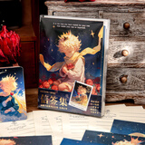 云水墨 小王子贺卡书签治愈温暖海报明信片信笺集收册信封信纸手写浪漫高级ins教师节送老师朋友生日礼物 温暖宇宙信签集-玫瑰星球