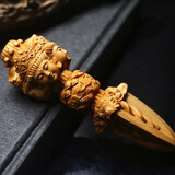 黄杨木雕刻金刚杵藏式法器把玩崖柏手把件客厅挂件摆件工艺品把件 崖柏木金刚杵（旧款）