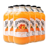 宾得宝（Bundaberg）澳洲进口375ml瓶果味汽水饮料果汁含汽饮用水 干姜水碳酸饮料 宾得宝375ml*12瓶蜜桃味 瓶