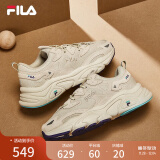 FILA 斐乐运动鞋女MARS II 火星二代秋秋季时尚复古跑步鞋女 奶白/木薯粉-GT 36.5