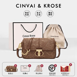 CinvaiKrose轻奢2025年新款斜挎包包链条女包腋下单肩包生日圣诞节礼物送女友 棕色【生日礼物可代写心意贺卡】