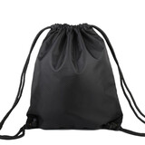 Jelloo轮滑袋男训练包大容量双肩包束口收纳包网兜篮球袋抽绳轮滑运动背袋 黑色