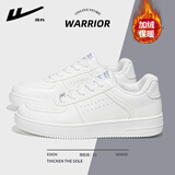 回力小白鞋男士秋冬季皮面休闲运动板鞋百搭情侣款潮流韩版透气鞋子男 白色【加绒】 43