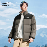 鸿星尔克羽绒服男女同款冬季立领时尚通勤加厚保暖外套情侣泡芙面包服上衣