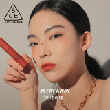 3CE雾面慕斯唇釉摩卡红棕STAYAWAY奶油砖橘唇膏哑光生日礼物送女友