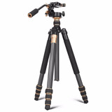 轻装时代Q999C碳纤维三脚架相机单反微单手机摄影摄像视频户外轻便携稳定支架独脚架专业多功能三角架云台 Q999AC（手柄云台）