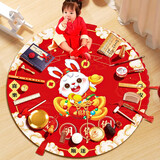 阿宝丽龙宝宝抓周用品套装小男孩女宝一周岁礼生日抓阄全套中式布置道具