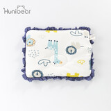 欢喜小熊 婴儿枕头儿童防偏神器新生儿矫正纠正头型四季通用宝宝定型枕 HY20611S蓝色 动物