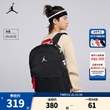 NIKE JORDAN 耐克AJ双肩背包大学生电脑包男女大容量书包 正黑色 8/20(49x30x17cm)