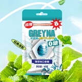 GREYNA歌雷呐口香糖GREYNA10级爆炸薄荷强爆爽呛凉冰雹清新水果超凉糖 60克薄荷味8级