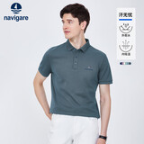 Navigare小帆船运动户外翻领T恤男夏汗无忧凉感短袖POLO衫1325524565 L