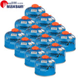脉鲜（MAXSUN）进口高山罐扁气罐登山罐 安全防爆户外蓝罐230g 12罐装