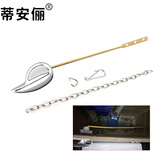 蒂安俪 马桶水箱配件左侧扳手把手按键放出水开关坐便器抽冲水箱内部件 正面铜杆扳手【金属手柄/铜杆】