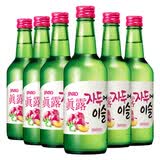 真露（JINRO）韩国烧酒 李子味 360ml*6瓶 进口洋酒 果味酒 低度微醺