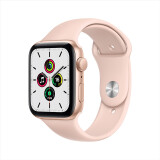 Apple Watch SE 智能手表 GPS款 44毫米金色铝金属表壳 粉砂色运动型表带MYDR2CH/A
