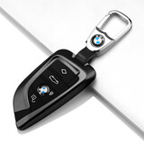 固德 2023款宝马5系钥匙套525li530刀锋X1X2X3X4X5X6扣3系包7系6gt壳 炫酷黑+钥匙扣