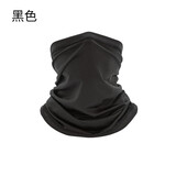 君野部落（JUNYEBULUO）迷彩头巾 夏季户外男女骑行薄款冰丝魔术头巾面巾防晒面罩护颈脖 黑色