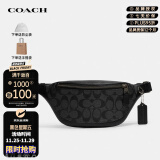 蔻驰（COACH）奢侈品男包Warren29迷你时尚经典老花腰包斜挎包 CJ707