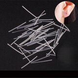 尚戈（SHANGGE）实用耳棒约100根耳钉不易过敏塑料火柴头耳针礼物女防堵耳钉 耳棒 透明100根(10小包)